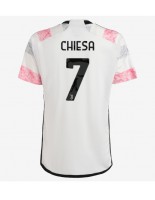 Juventus Federico Chiesa #7 Venkovní Dres 2023-24 Krátký Rukáv